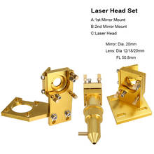 Máquina de gravação a laser co2, conjunto dia.12/18/20mm, fl 50.8mm, cortador, para 2030, 4060, máquina de corte e gravação a laser, espelho, 20mm 2024 - compre barato
