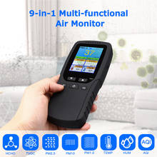 Detector de calidad del aire 9 en 1, Sensor Digital de temperatura y humedad para formaldehído, TVOC, PM2.5, PM10, HCHO 2024 - compra barato