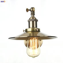 Iwhd-lâmpada de parede com braço longo, luminária vintage, espelhada, luz de loft, decoração industrial, edison, iluminação de parede 2024 - compre barato
