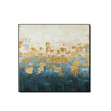 Abstract Gold Foil Hand Painted Oil Painting Wall Art Canvas Abstract Wall Picture Handmade Oil Paintings Art For Living Room 2024 - buy cheap