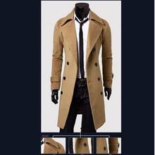 New Spring Autumn Mens Trench Coat Jacket Plus Size Black Gray Outwear Casual Long Hooded Overcoat Jackets for Men Clothes 2024 - buy cheap