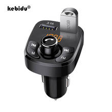 Kebidu-transmisor FM con cargador de teléfono USB Dual para coche, Kit de manos libres, Bluetooth 5,0, compatible con USB, Aux, reproducción de música, modulador FM 2024 - compra barato