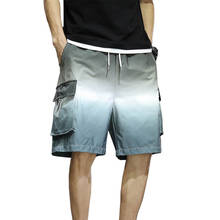 Bermuda cargo masculina de algodão com bolsos laterais, peça esportiva surfista 2024 - compre barato