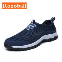 Rozoball-Zapatillas deportivas de malla para hombre, zapatos deportivos masculinos de talla grande, ligeros, transpirables, sin cordones, para exteriores 2024 - compra barato