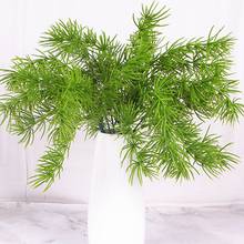 Artificial Green Pine Needles Plant Simulation Plastic Flower Blanket For Wedding Fake Fern Grass Hanging Plants Home Decor 2024 - buy cheap