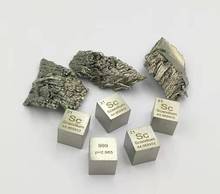 99.9% High Purity Scandium Rare Earth Metal Sc 3.05g Carved Element Periodic Table 10mm Cube 2024 - buy cheap