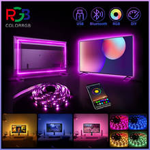 ColorRGB, Backlight for tv , USB Powered LED strip light ,RGB5050 For 24 Inch-60 Inch TV,Mirror,PC, APP Control Bias 2024 - купить недорого