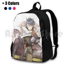 Log Horizon-mochila de senderismo al aire libre, resistente al agua, para acampar, registro de viaje, Horizon logorilon, animación de Anime, videojuegos, Manga 2024 - compra barato