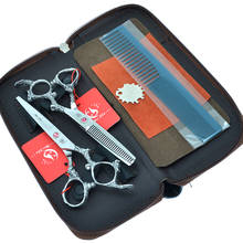 Familiar meisha tesouras de cabeleireiro profissional, conjunto de tesouras para cortar cabelo 440c aço japonês a0111a 2024 - compre barato