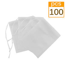 100 Pcs/Lot Disposable Tea Bags With String Heal Seal 5.5*7cm Sachet Teabag Empty Tea Bags For Herb Loose Tea 2024 - buy cheap