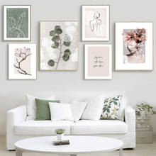 Eucalyptus Poster Green Linen Leaves Decor Picture Modern Feminine Flowers Wall Art Canvas Paintings For Living Room Home Decor 2024 - buy cheap