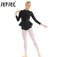 iEFiEL Adults Dance Class Costumes Keyhole Back  Gymnastics Leotard for Women Bodysuit Ballet Competition Ballerina Dancewear 2024 - buy cheap