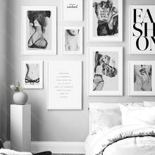 Abstract Fashion Sexy Girl Body Nordic Posters And Prints Wall Art Canvas Painting Modern Wall Pictures Living Room Decoration 2024 - buy cheap