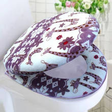Warm Two-Pieces Cute Cartoon Giraffe Toilet Cover Seat Coral Fleece Travel Set for Bathroom Tool 2024 - buy cheap