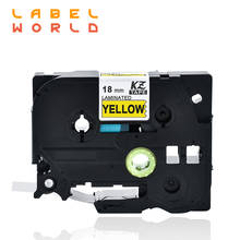 Label World TZe-641 label tape Black on yellow label ribbon Compatible for brother P-TOUCH  label printer 18mm tze 641 ribbon 2024 - buy cheap