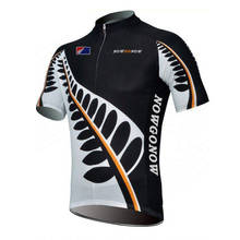 Jersey de Ciclismo de Nueva Zelanda para hombre, camiseta de manga corta para bicicleta de montaña, color blanco y negro, Verano 2024 - compra barato