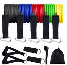 11Pcs Elastic Resistance Bands Set Workout Rubber Elast Tension Resistance Band Sports Gym Exercise Equipment Training Pull Rope 2024 - buy cheap