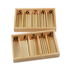 Juguetes de madera Montessori para niños, caja de husillo Montessori, materiales de matemáticas, juguetes educativos de aprendizaje preescolar, MG1464H 2024 - compra barato