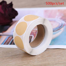 500pcs/set Kraft Paper Sticker Labes  Scrapbooking Blank Cowhide Sticker Sealing Sticker For Package Stationery Write A Letter 2024 - buy cheap