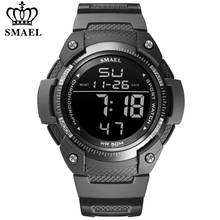 SMAEL-Reloj de pulsera deportivo para hombre, cronógrafo Digital de cuarzo, resistente al agua, doble pantalla, masculino 2024 - compra barato