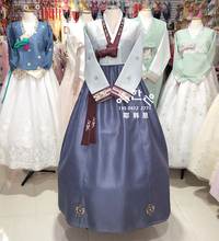 Женский корейский ханбок национальный костюм, традиционная приветственная одежда 2021, высокое качество, улучшенный, Лидер продаж Hanbok 2024 - купить недорого