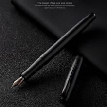 Jinhao caneta fonte de metal, elegante, preta, vermelha, branca, com conversor, para escritório, casa, escrita 2024 - compre barato