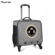 TRAVEL TALE Foldable cats trolley luggage Carrier Dog Puppy Kitten Pet case scooter 2024 - buy cheap