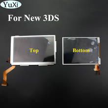 Tela lcd yuxi parte inferior ou superior para nintendo, para 3ds, display de lcd para console de jogos 2024 - compre barato