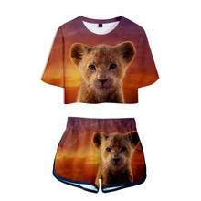 Cute Trendy Two Pieces sets girls NEW Film glory kingdom King The Lion King Simba T-shirts shorts Pants Sport Girl suits 2024 - buy cheap