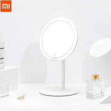 original Xiaomi Mijia Portable LED Makeup Mirror Brightness Adjustable Patented Surrounding LED Lamp Breads Cordless HD Make up 2024 - buy cheap