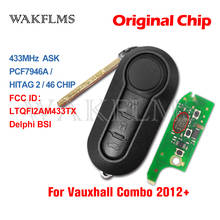 Remote Car Key Fob 433MHz For Vauxhall Combo 2012 2013 2014 2015 2016 2017 2018 2019 Delphi BSI LTQFI2AM433TX 2024 - buy cheap