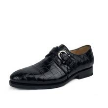 Ousidun-zapatos de vestir de cocodrilo para hombre, calzado formal hecho a mano, de negocios, talla grande 2024 - compra barato