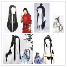 Tian guan ci fu Cosplay Xie lian, pelucas largas negras para Cosplay, pelo Hua cheng, shen qing qiu, pelo sintético negro resistente al calor 2024 - compra barato