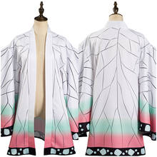 Anime Demon Slayer Kimetsu no Yaiba Kochou Shinobu Cosplay Costume Kimono Coat Suit 2024 - buy cheap