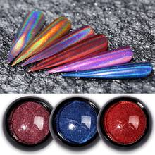 1 Box Holographic Laser Glitter Powder For Nails Mirror Polishing Chrome Pigment Laser Shiny Dust Nail Art Decorations Manicure 2024 - buy cheap