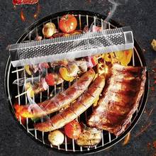 1 pcs Silver 12Inch Stainless Steel BBQ Wood Pellet Grill Smoker Tube Portable Barbecue Tools For Party 2024 - buy cheap