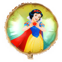 5 Pcs Princess Girl Birthday Balloons Snow White Aurora Ariel Belle party decorations baby shower helium balloon Kids toy Globos 2024 - buy cheap