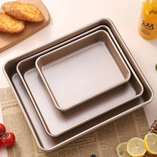Сковорода для торта из углеродистой стали прямоугольное для выпечки лоток антипригарное печенье для хлеба сковорода для выпечки квадратная форма для выпечки кухонная посуда для выпечки 2024 - купить недорого