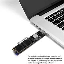 M.2 nvme ssd m chave para usb 3.1, adaptador pci-e pcie para drive de estado sólido 3.0, cartão conversor interno para 2242/2260/2280 2024 - compre barato