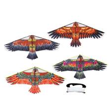 1M Flat Eagle Shaped Kite Big Fly With 50M Line For Children Flying Bird Kites Outdoor Toys Garden Cloth Toys for Kids Random 2024 - buy cheap