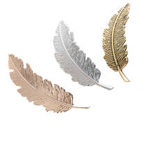 Vintage Metal Leaf Shape Hair Clip Girls Femal Hairpin Woman Makeup Accessories Barrettes Party DIY Tool 3 Colors 2024 - buy cheap