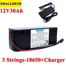 SMALLDEN 11.1v 12V 30Ah 18650 Lithium Rechargeable Battery Pack 12.6V 30000mah 500W 800W for Miner's Lamp Batteries with 3s BMS 2024 - buy cheap