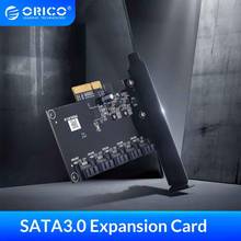 ORICO PCI-E to 5-Port SATA3.0 Expansion Card PCI-E X4 X8 X16 Slot Support 6Gbps Transmission PCI-E to SATA Adapter HUB 2024 - buy cheap