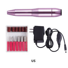 Taladro eléctrico profesional para uñas, máquina rosa para manicura y pedicura, Kit de removedor de Gel, herramientas de pulido 2024 - compra barato