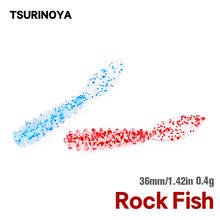 TSURINOYA-señuelo de pesca suave, cebo Artificial de gusano, Rockfish anzuelo de, 10 Uds., 36mm, 0,4g, PROMENADE AJING Swimbait Jig 2024 - compra barato