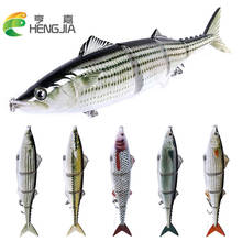 HENGJIA 1pcs Jointed Minnow Fishing Lures Wobblers 20CM/54.8G Lifelike 4 Sections Swim Bait Isca Artificial Fishing Tackle 2024 - buy cheap