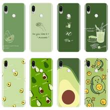 Capa de celular engraçada com abacate verde, capa de silicone para xiaomi redmi k20 pro 7 7a go y2 y3, capa traseira para xiaomi redmi note 7s 7 pro 2024 - compre barato