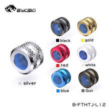 Bykski-Accesorios de compresión de mano para tubo rígido de 8x12MM, caída Anti OD, 12MM, color blanco, dorado, negro, plateado, B-FTHTJ-L12, 4 Uds. 2024 - compra barato