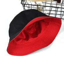 Sombrero de pescador Reversible para mujer, gorra plana de algodón, Reversible, para el sol, Color sólido 2024 - compra barato