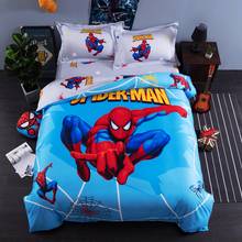 Disney-Juego De Cama De algodón De Spiderman para niño, ropa De Cama De lujo con funda nórdica, 3d 2024 - compra barato